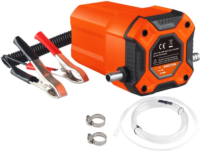 EAFC - Elektrische oliepomp - olie extractor pomp 12V - 80 W - compact en draagbaar