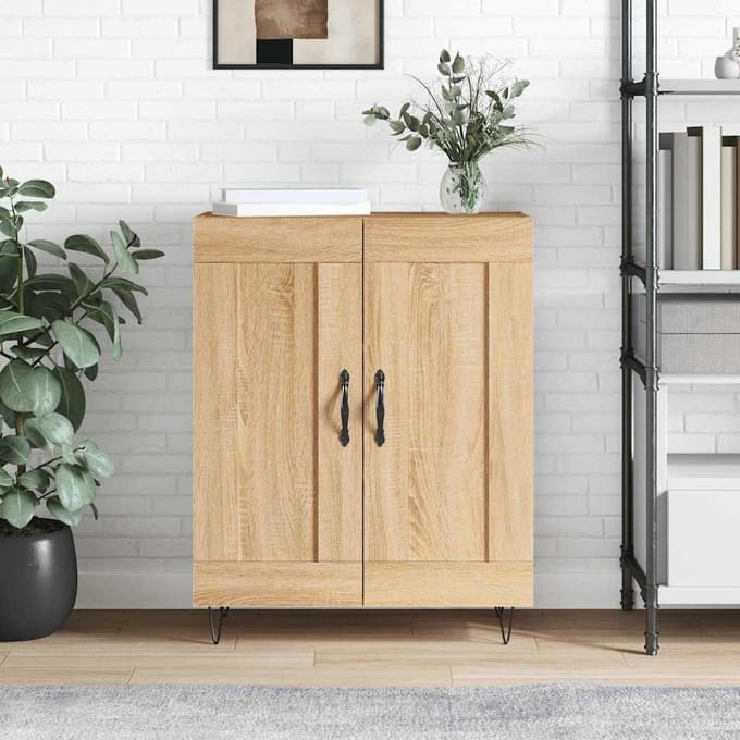 vidaXL - Dressoir - Sonoma - eiken - 69,5 - x - 34 - x - 90 - cm