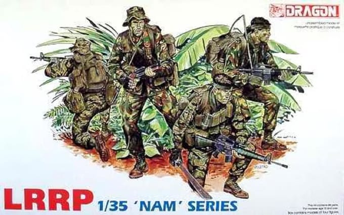 Dragon Modelbouwpakket Militaire voertuigen - 3303 LRRP - Figures - Nam Series Plastic - 1:35 - Modelbouw