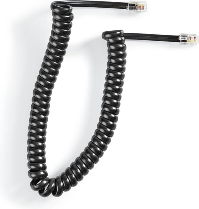 Pro Telefoon handset spiral cable CCA (copper-clad aluminium)