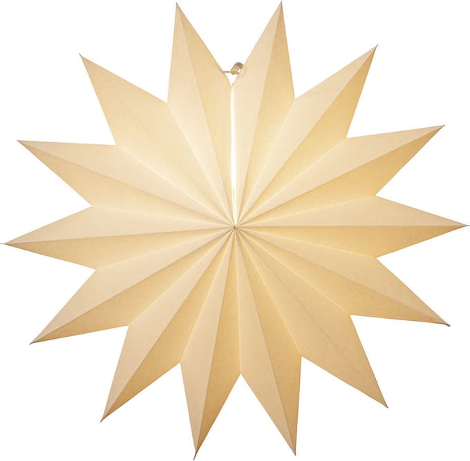 Star Trading papieren ster effen, wit, 14 punten, groot, kerstdecoratie, 60 cm