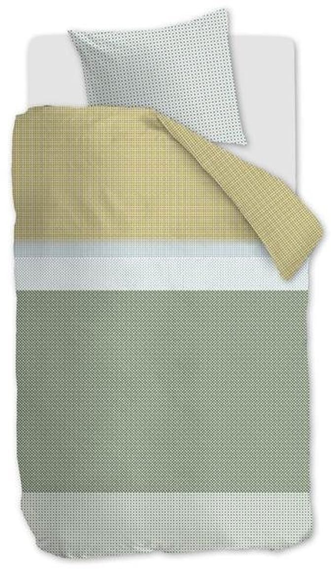 Beddinghouse Bertram Dekbedovertrek - Eenpersoons - 140x200/220 cm - Green