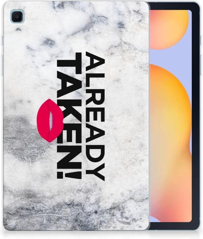 Samsung Galaxy Tab S6 Lite | S6 Lite (2022) Back cover met naam Already Taken White