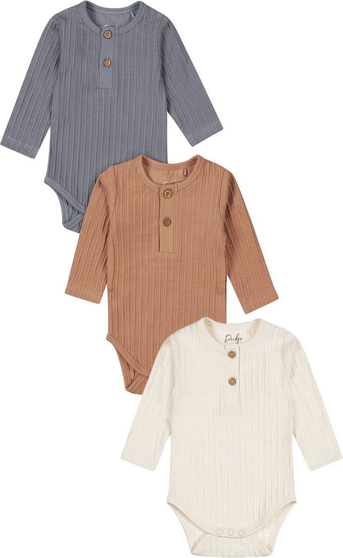 Dirkje NOOS BOYS Jongens Rompertje 3 PACK - Maat 86/92