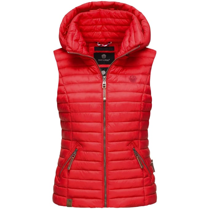 Navahoo Dames Gewatteerde Bodywarmer Shadaa – Lichte Weste met Afneembare Capuchon