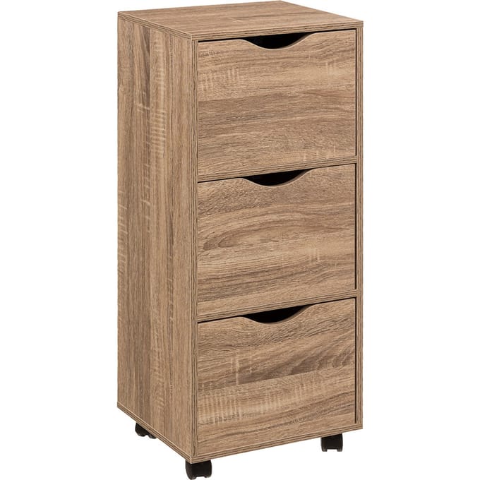 Eazy Living Kastje op Wielen 3 Lades Cavalier Hout
