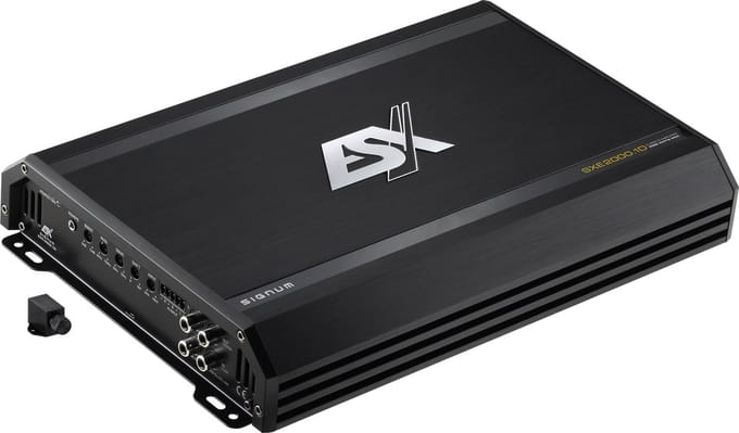 ESX Signum SXE2000.1D 2000W Monoblok versterker ( 1000W RMS ) incl bass remote