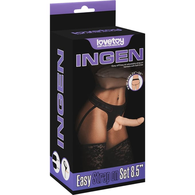 LoveToy Easy Strap-On Set with 21,5 cm Dildo
