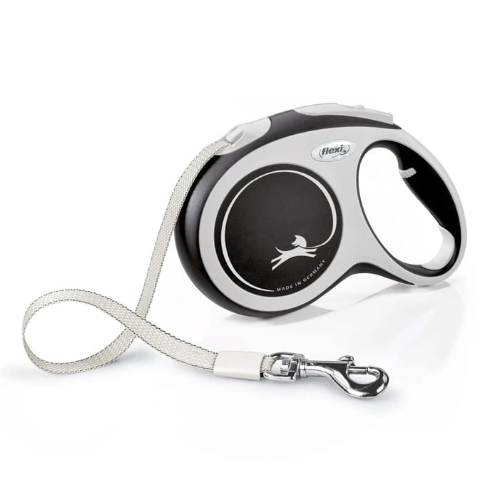 Flexi Rollijn New Comfort Tape L 5 m - Hondenriem - Zwart