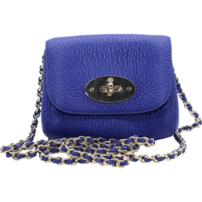 Mulberry Classic Lily in Blauwe Kalfsleer