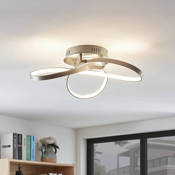 Lindby Moderne LED plafondlamp Saliha