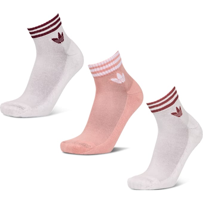 Adidas Ankle 3 Pack Sokken Unisex - Wit - Maat 37-39 - Katoen