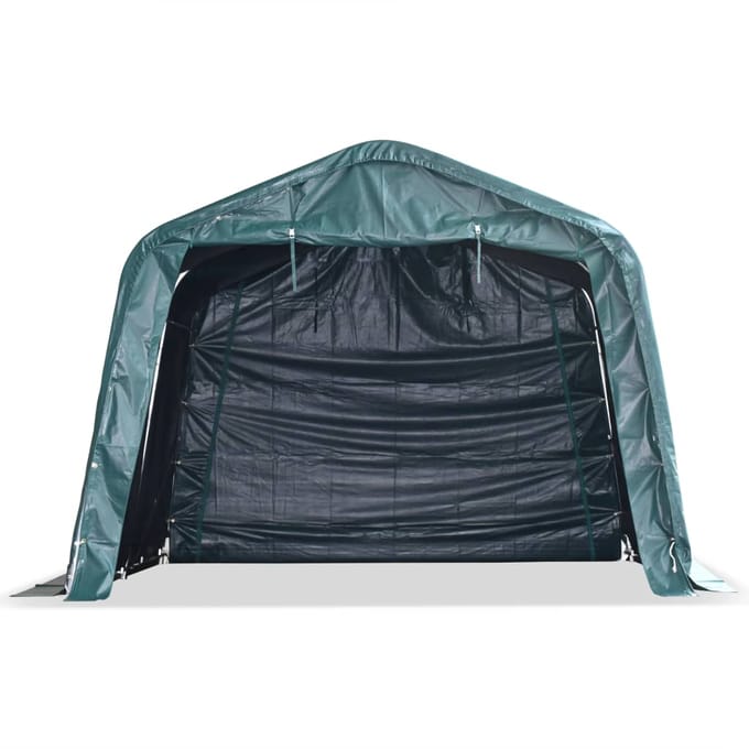 vidaXL - Veetent - verwijderbaar - 550 - g/m² - 3,3x3,2 - m - PVC - donkergroen