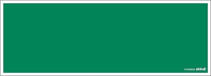 Pickup bord 33x12 cm - groen bord zonder tekst