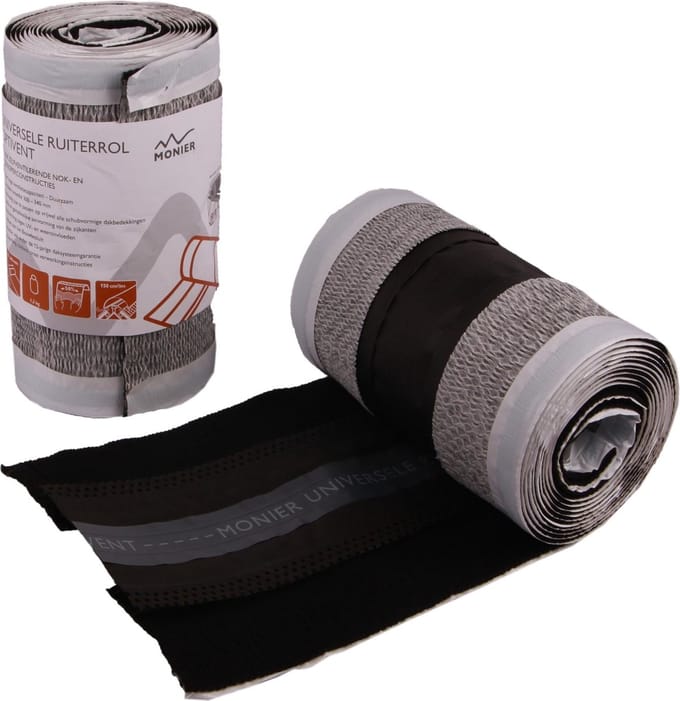 Monier Universele Ruiterrol Optivent 300-340mm Zwart | 5 Mtr