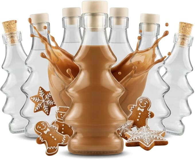 Bimberek - Decoratieve Fles - 3D Kerstboom - 100 ml - Inclusief Synthetische Stop