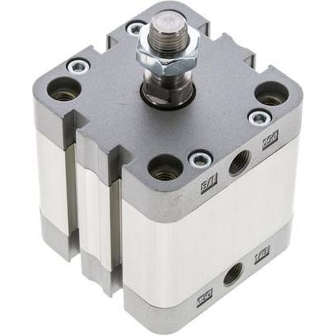 ISO 21287 Compacte Dubbelwerkende Cilinder 50-25mm - Magnetisch - Mannelijke Stang