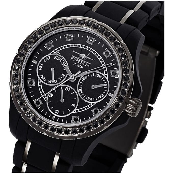 Firefox Multifunction Ladies Black Quartz | FFS176-102