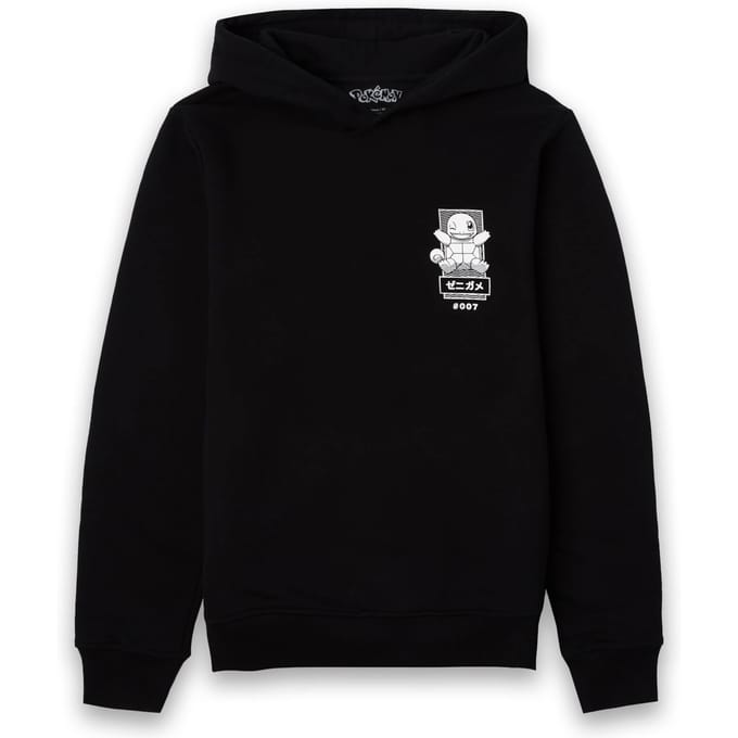 Pokémon Squirtle Manga Unisex Hoodie - Black - L