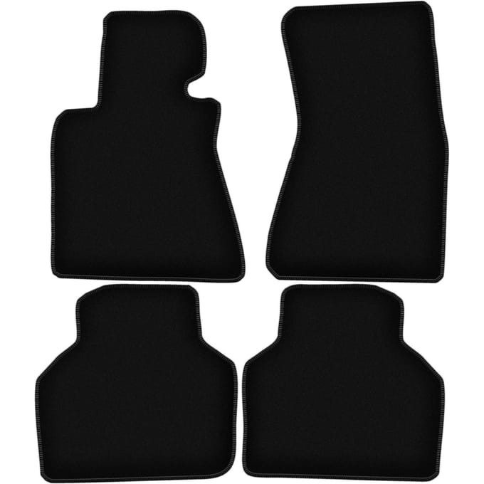 BASIC zwarte veloursmatten voor: BMW 7 E66 sedan lang (2001-2008)