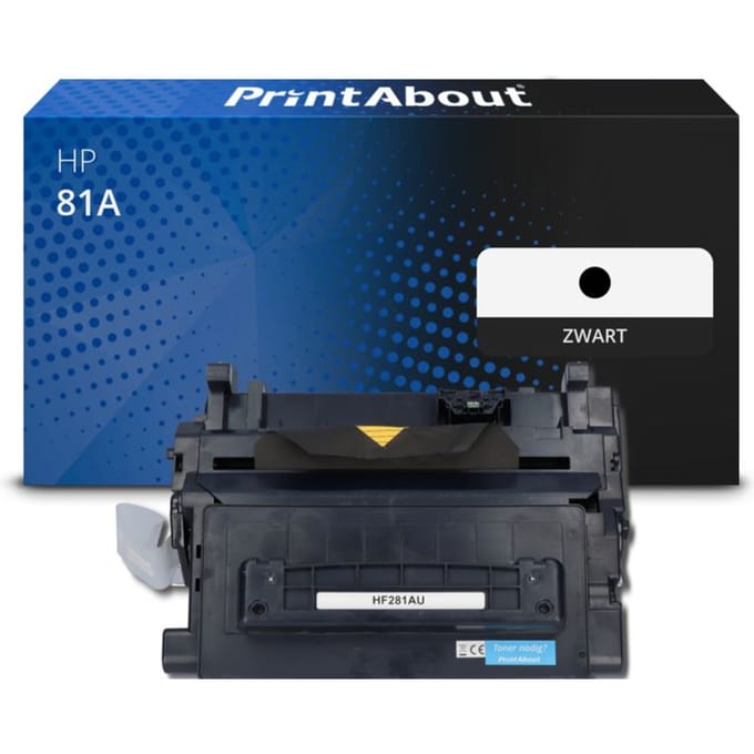PrintAbout huismerk Toner 81A (CF281A) Zwart Geschikt voor HP