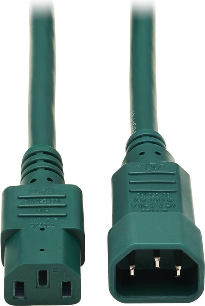 Tripp Lite P005-006-AGN electriciteitssnoer Groen 1,8 m C14 stekker C13 stekker