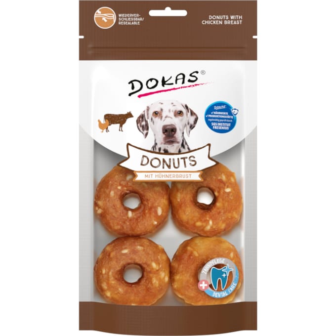 160g Dokas donuts met kipfilet hondensnacks