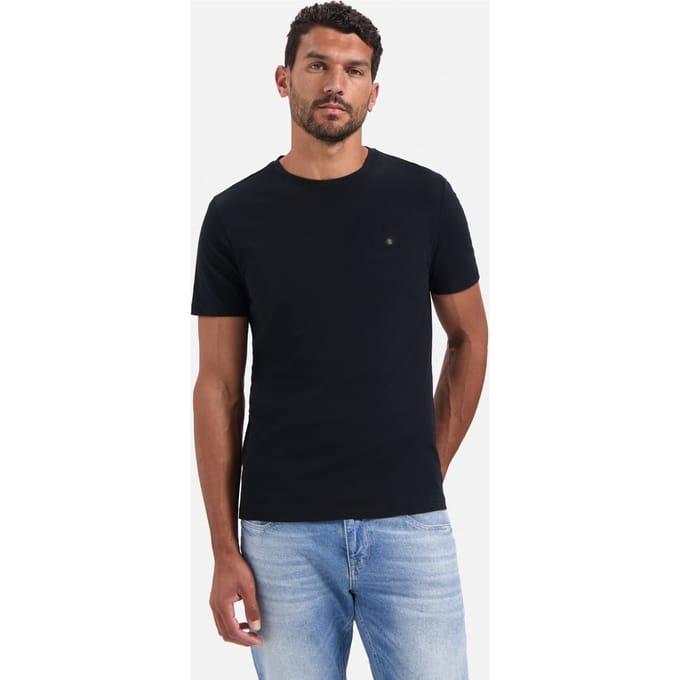 No Excess T-shirt Crewneck Peached Black Größe: M | Basic T-Shirts Outlet | Herren | Schwarz