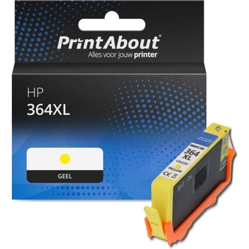 PrintAbout Inktcartridge 364XL (CB325EE) Geel Hoge capaciteit geschikt voor HP