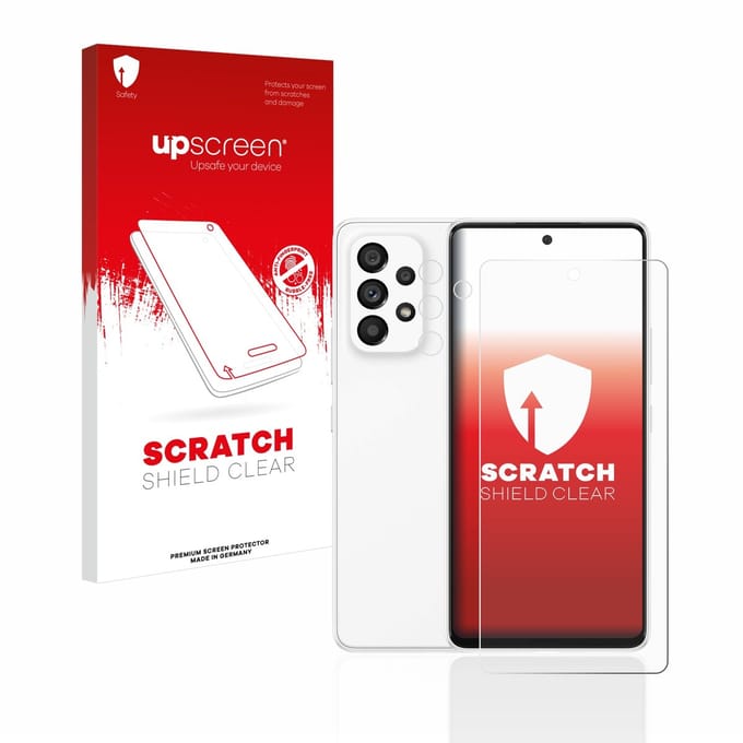 upscreen - Screenprotector voor Samsung Galaxy A53 5G (Voor+Camera) - Folie Beschermfolie transparant
