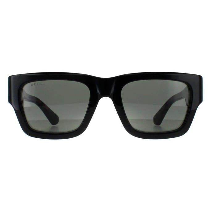 Gucci Vierkant Heren Zwart met Havana Grijs GG1668S