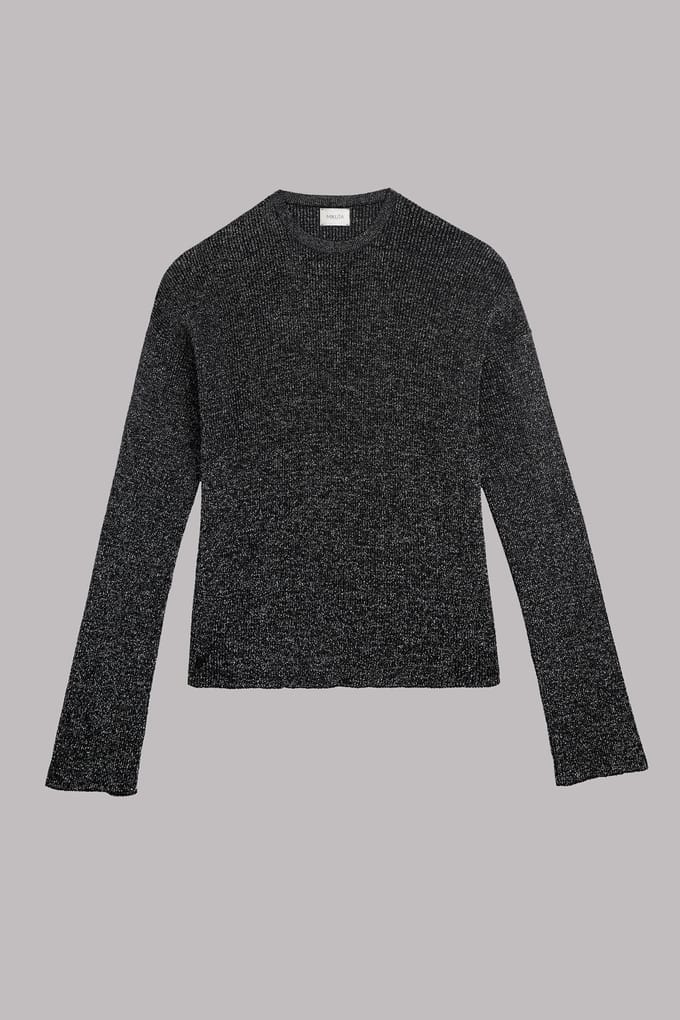 Mikuta The Silver Sparkly Loose Knitted Sweater Taglia: S | Maglioni a maglia Outlet | Donna | Grigio