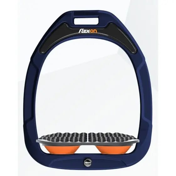 Endurance stijgbeugels Marine/Grijs/Oranje Flex-On Green Composite