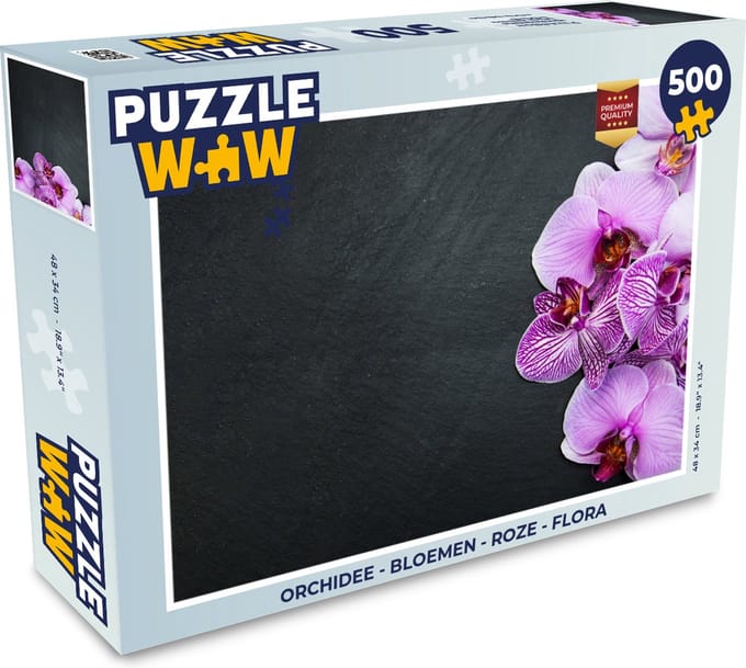 Puzzel Orchidee - Bloemen - Roze - Flora - Legpuzzel - Puzzel 500 stukjes