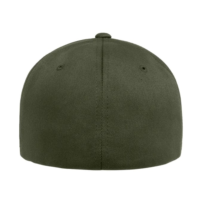 Flexfit Wollige gekamde muts (Olijf)