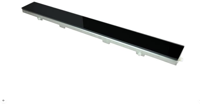 Sanifun Glasrooster zwart 700 x 70 tbv RVS douchegoot