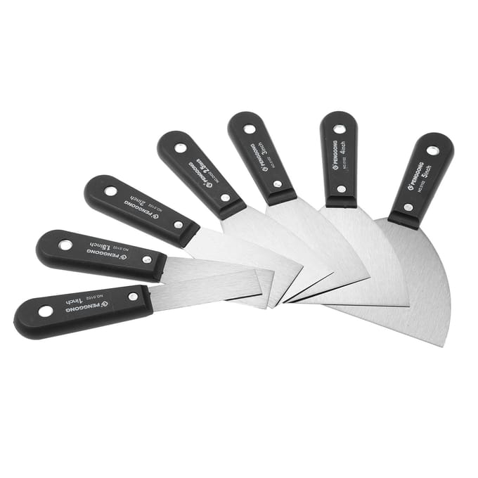 PENGGONG Plamuurmes Set 7 STUKS (11.522.5345 inch) Plamuurmessen Metalen Schrapers Plamuur 7 Pcs