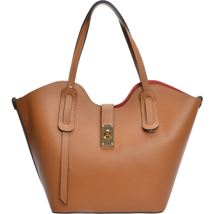 Isabella Rhea Brown Rundleer Tas