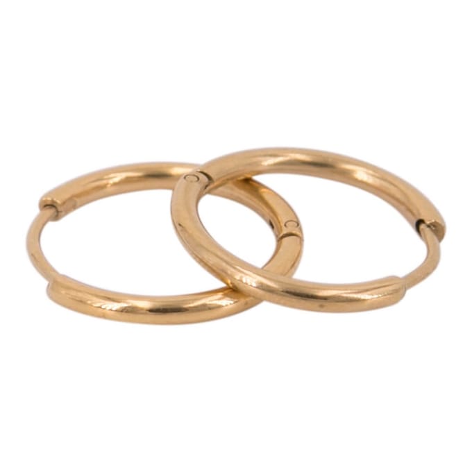 Kalli Oorringen Rond Smal Goud 1.3 cm | 1895