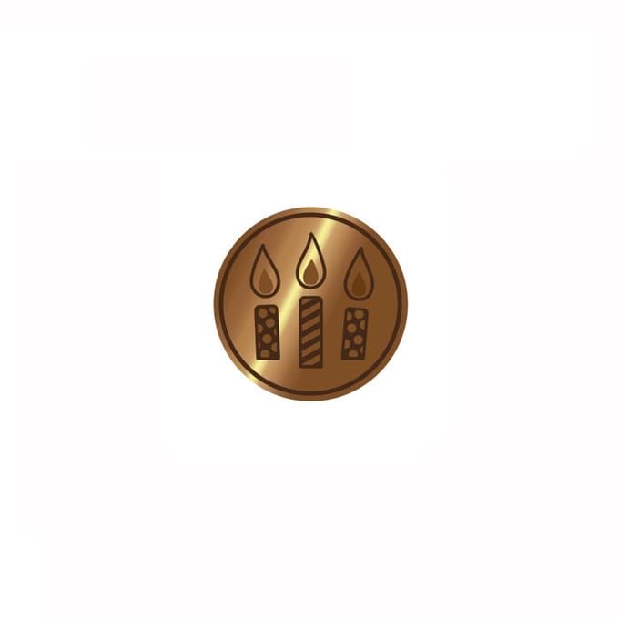 Waxzegel stempel Kaarsjes