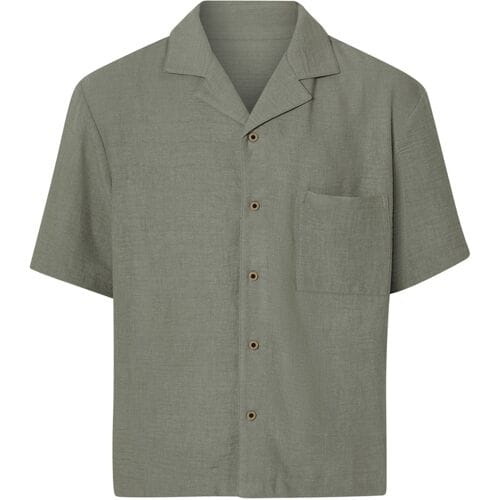 ESMARA MEN Heren overhemd (Groen, S (37/38))