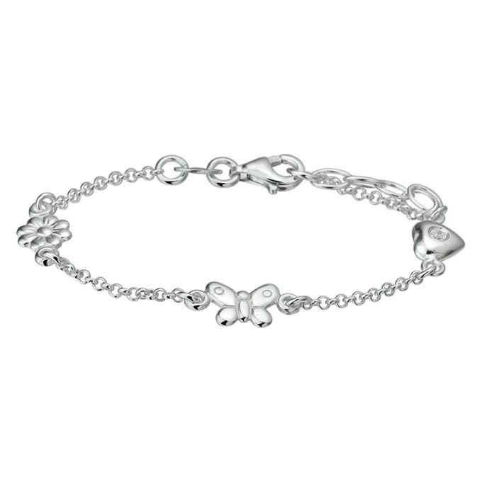 armband diverse bedels 13 + 2 cm