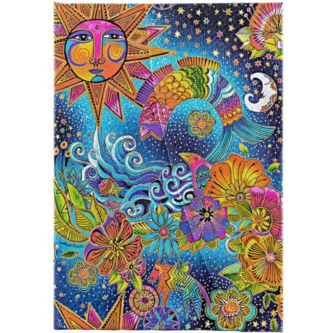 Paperblanks cahier, celestial magic, hardcover, formaat midi 12,5 x 18 cm, blanco