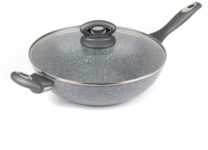 Salter Marblestone 28 cm wok – antiaanbaklaag, PFOA-vrij