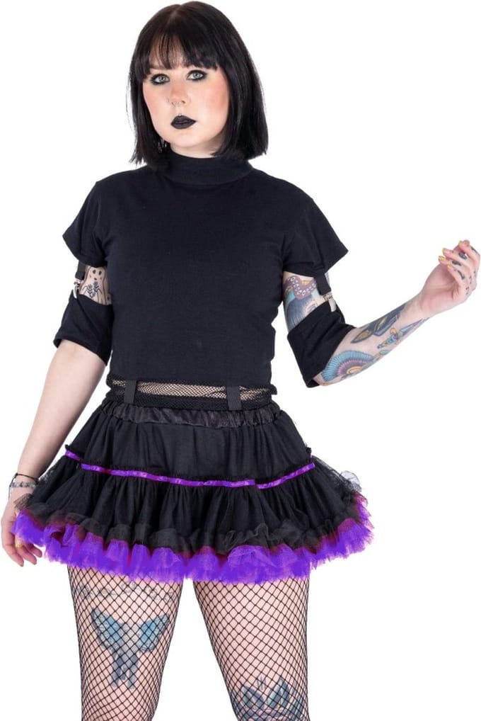 Poizen Industries - Sofra Tutu - Zwart/Paars