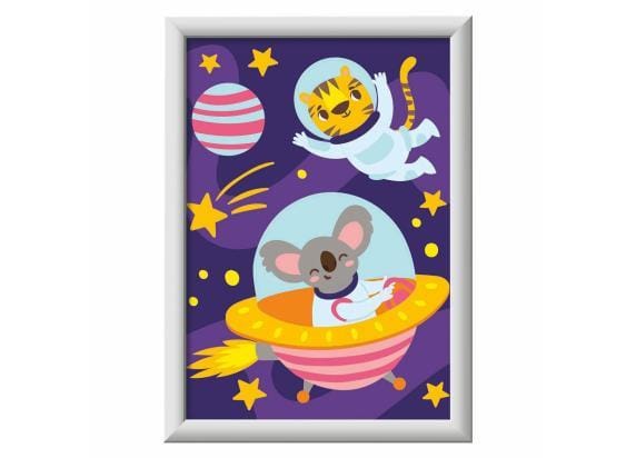 Ravensburger - CreArt Animals in Space - Schilderen op Nummer voor Kinderen
