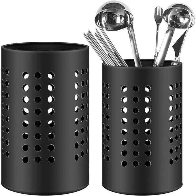 Keukengerei Houder - Spatelpot - Lepelpot - Keukengerei - Zwart