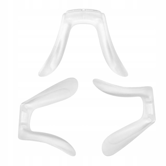 Set van 3 antislip siliconen neuspads voor brillen