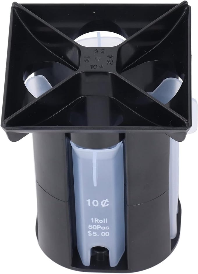 Muntsorteerder - Geldteller machine - Munten rollen - 4-in-1 Systeem - 115 x 9 cm