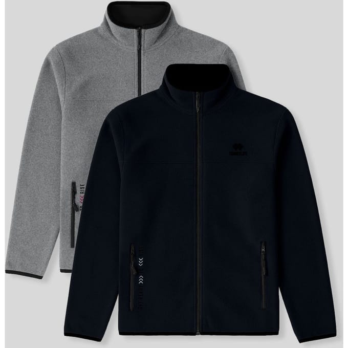 Heren Pluche Rits-Voorkant Sweatshirt
